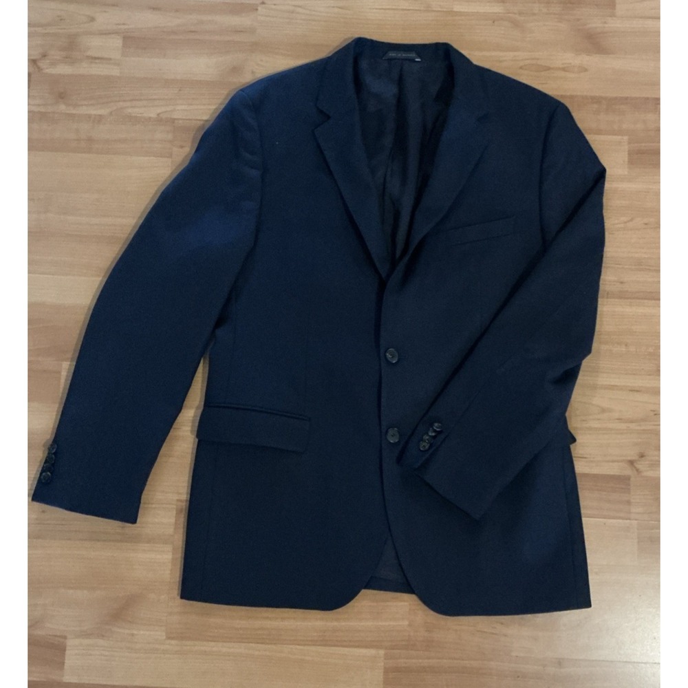 Hugo Boss 100% Virgin Wool Blazer 44R • Navy Blue • Two‑Button & Dual Vent - Picture 6 of 14